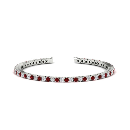 Diamond-Tennis-Bracelet-For-Women-3-Ctw-With-Red-Ruby-In-White-Gold-FDBRC8635ROGRUDR-3.00_20CT-NL-WG