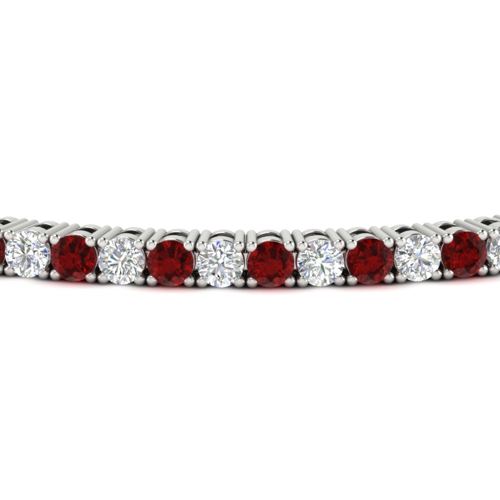 Diamond-Tennis-Bracelet-For-Women-3-Ctw-With-Red-Ruby-In-White-Gold-FDBRC8635ROGRUDRANGLE5-3.00_20CT-NL-WG