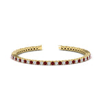 Load image into Gallery viewer, Diamond-Tennis-Bracelet-For-Women-3-Ctw-With-Red-Ruby-With-Red-Ruby-In-Yellow-Gold-FDBRC8635ROGRUDR-3.00_20CT-NL-YG
