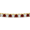 Load image into Gallery viewer, Diamond-Tennis-Bracelet-For-Women-3-Ctw-With-Red-Ruby-With-Red-Ruby-In-Yellow-Gold-FDBRC8635ROGRUDRANGLE5-3.00_20CT-NL-YG