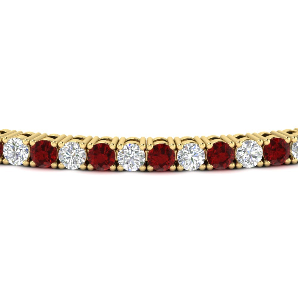 Diamond-Tennis-Bracelet-For-Women-3-Ctw-With-Red-Ruby-With-Red-Ruby-In-Yellow-Gold-FDBRC8635ROGRUDRANGLE5-3.00_20CT-NL-YG