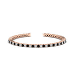 Load image into Gallery viewer, Diamond-Tennis-Bracelet-For-Women-3-Ctw-With-black-Diamond-In-Rose-Gold-FDBRC8635ROGBLACK-3.00_20CT-NL-RG
