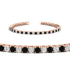 Load image into Gallery viewer, Diamond-Tennis-Bracelet-For-Women-3-Ctw-With-black-Diamond-In-Rose-Gold-FDBRC8635ROGBLACKANGLE2-3.00_20CT-NL-RG