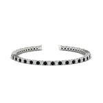 Load image into Gallery viewer, Diamond-Tennis-Bracelet-For-Women-3-Ctw-With-black-Diamond-In-White-Gold-FDBRC8635ROBLACK-3.00_20CT-NL-WG
