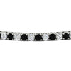 Load image into Gallery viewer, Diamond-Tennis-Bracelet-For-Women-3-Ctw-With-black-Diamond-In-White-Gold-FDBRC8635ROGBLACKANGLE5-3.00_20CT-NL-WG