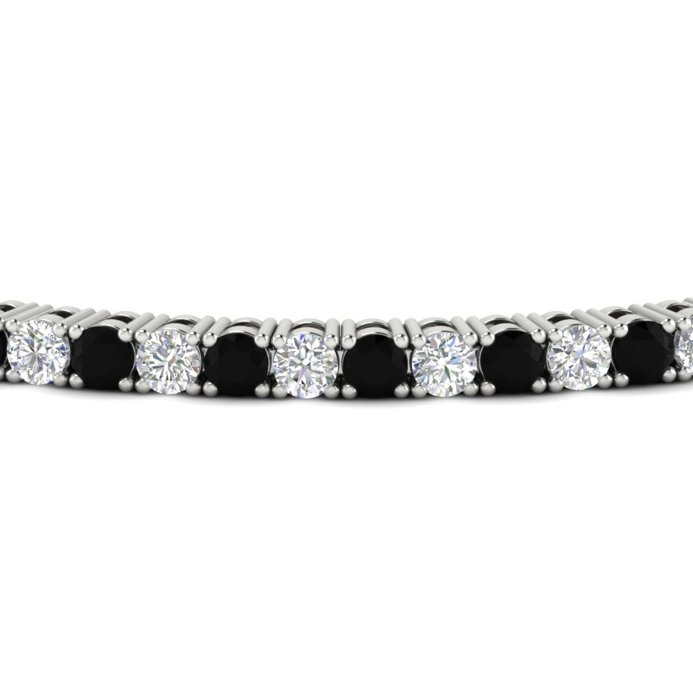 Diamond-Tennis-Bracelet-For-Women-3-Ctw-With-black-Diamond-In-White-Gold-FDBRC8635ROGBLACKANGLE5-3.00_20CT-NL-WG