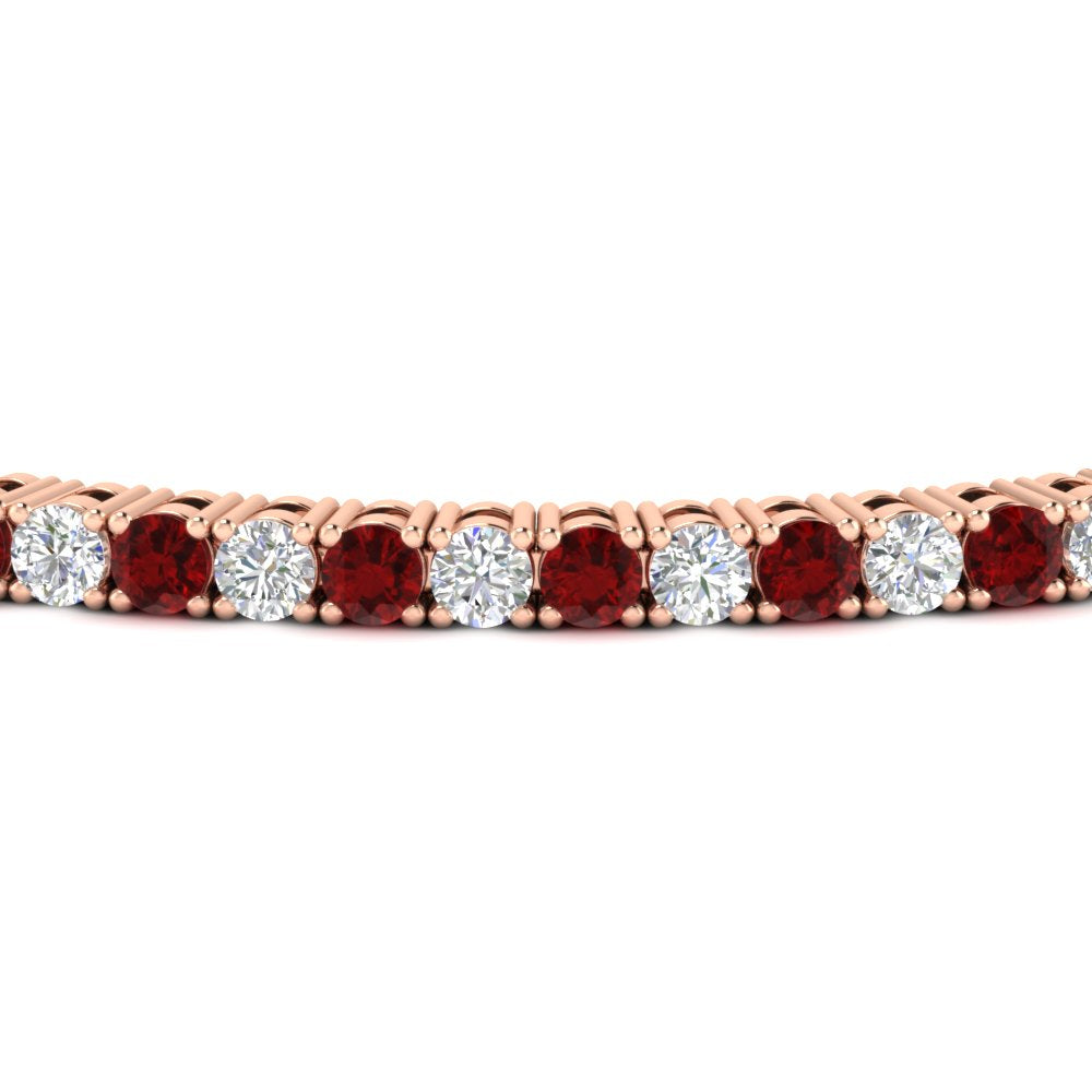 Diamond-Tennis-Bracelet-For-Women-3-ctw-with-Red-Ruby-In-Rose-Gold-FDBRC8635ROGRUDRANGLE5-3.00_20CT-NL-RG
