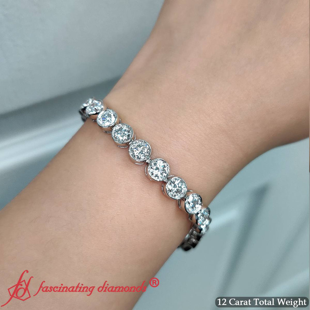 Diamond-bezel-set-tennis-bracelet-12-carat-in-14k-white-gold-fdbrc10572ro-3