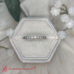 Load image into Gallery viewer, Diamond+Bezel+Set+Thin+Stack+Band+In+14k+White+Gold-FDWB1408-1.jpg
