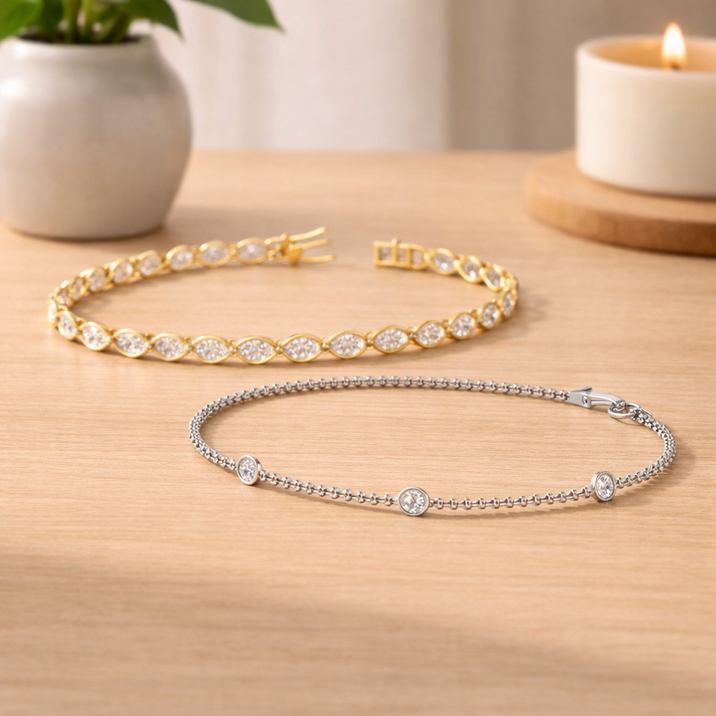 4. Diamond Bracelets