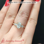 Load image into Gallery viewer, Diamond_Pear_Accented_3_Row_Oval_Shaped_Engagement_Ring_In_14K_Yellow_Gold-FD9982ROR-2000
