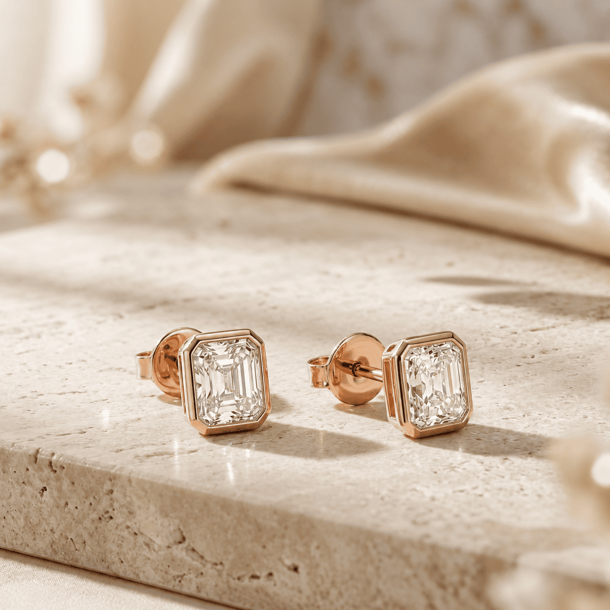 1. Diamond Stud Earrings