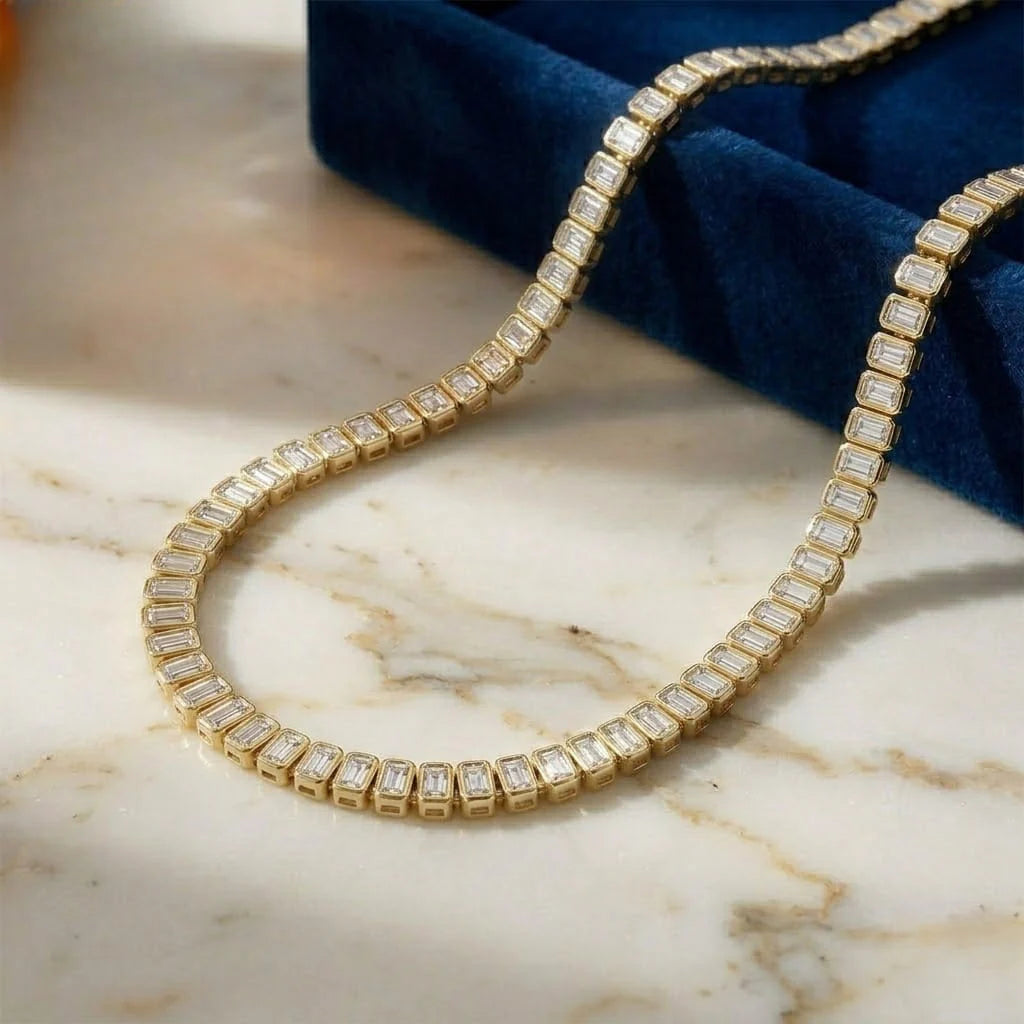 10. Diamond Tennis Necklace