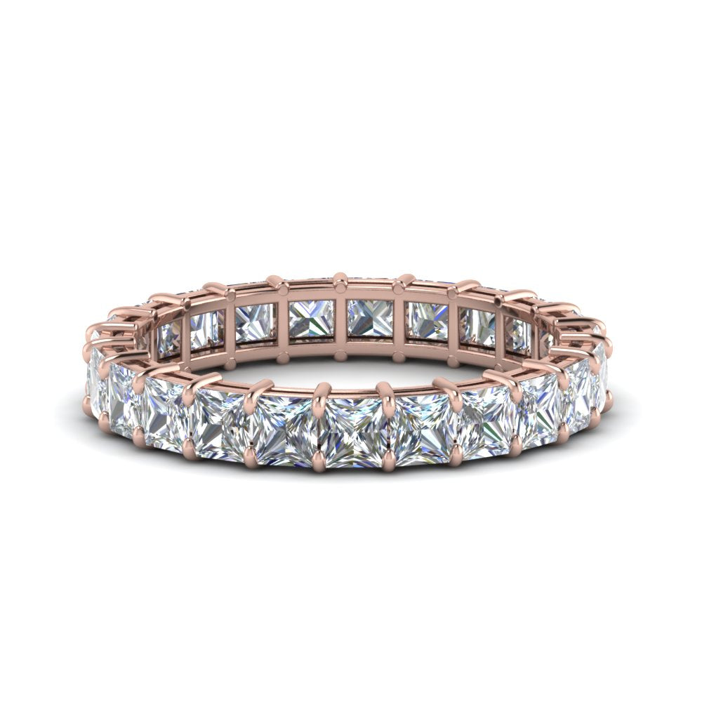 Princess Cut Diamond Eternity Ring 4 Carat – Fascinating Diamonds