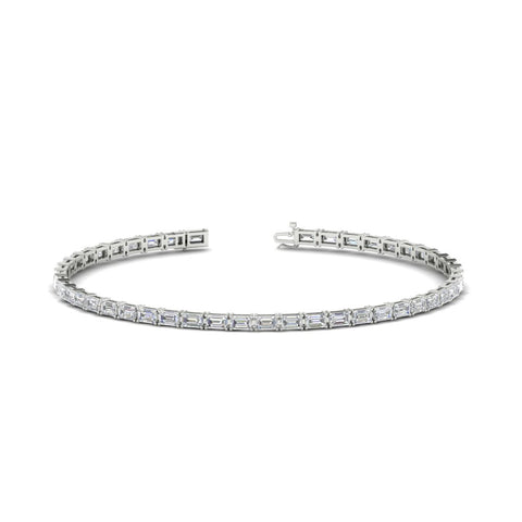 Emerald-Cut-East-West-Tennis-Bracelet-In-White-Gold-FDBRC10220-NL-WG