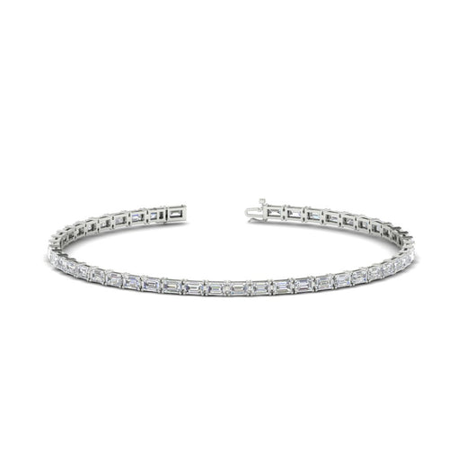 Emerald-Cut-East-West-Tennis-Bracelet-In-White-Gold-FDBRC10220-NL-WG