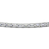Load image into Gallery viewer, Emerald-Cut-East-West-Tennis-Bracelet-In-White-Gold-FDBRC10220ANGLE5-NL-WG