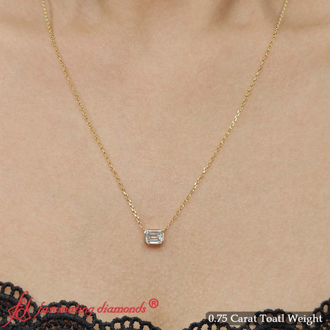 Emerald-cut-bezel-horizontal-solitaire-pendant-in-yellow-gold-fdpd10538-0-75ct-4