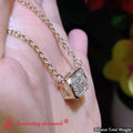 Thumbnail 144 - Emerald-floating-diamond-solitaire-necklace-in-yellow-gold-fdpd10538em-7