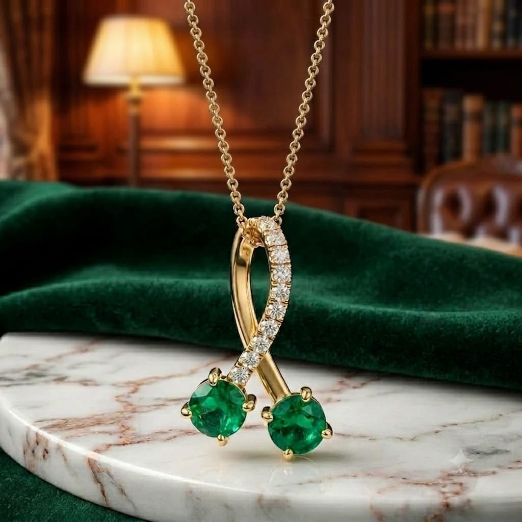 Emerald Necklaces for Anniversary Gifts