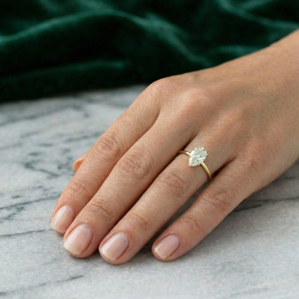 2. Engagement Rings For Short Fingers