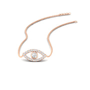 Evil-Eye-diamond-minimal-stacking-necklace-in-rose-gold-FDPD11077-NL-RG