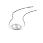 Load image into Gallery viewer, Evil-Eye-diamond-stacking-necklace-in-FDPD11077-NL-WG
