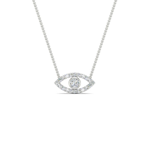 Evil-Eye-diamond-stacking-necklace-in-FDPD11077-NL-WG
