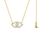 Load image into Gallery viewer, Evil-Eye-diamond-stacking-necklace-in-FDPD11077-NL-YG
