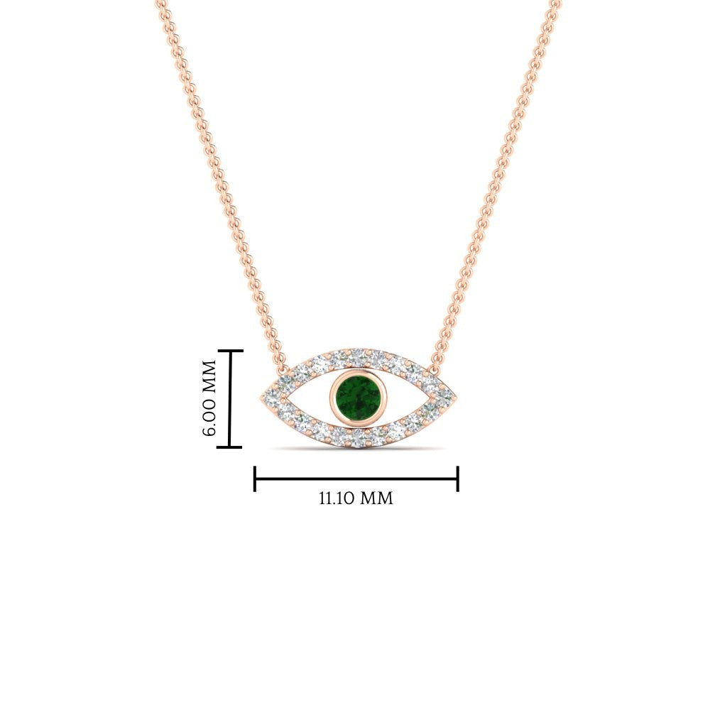 Evil-Eye-emerald-stacking-necklace-in-FDPD11077GEMGR-NL-RG