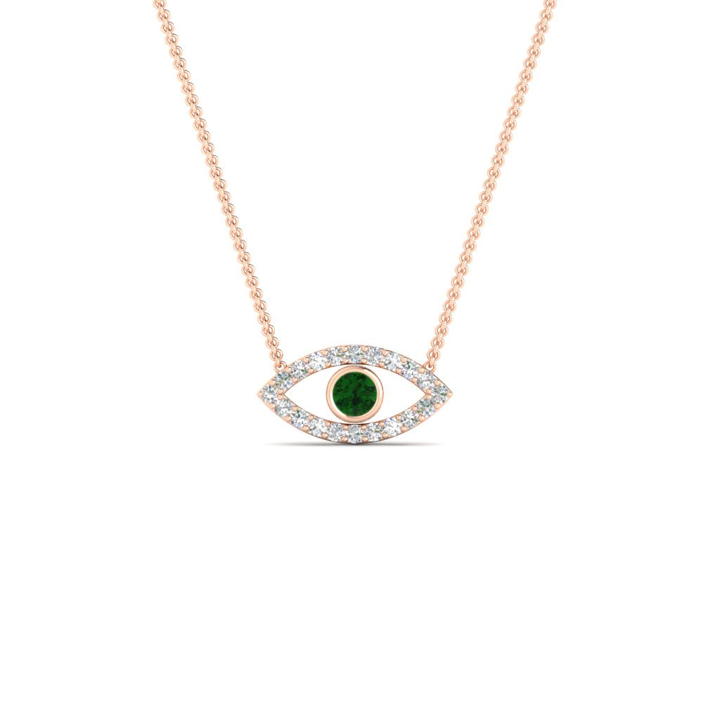 Evil-Eye-emerald-stacking-necklace-in-FDPD11077GEMGR-NL-RG