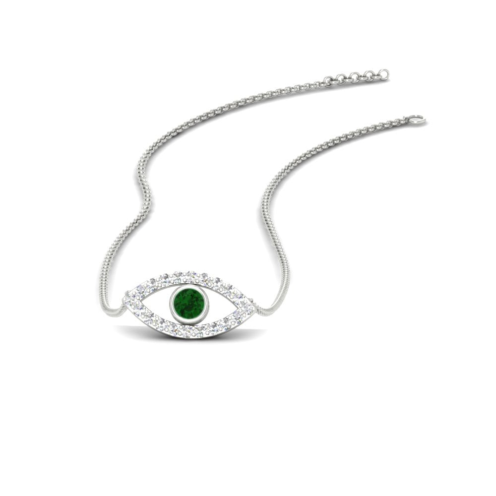 Evil-Eye-emerald-stacking-necklace-in-FDPD11077GEMGR-NL-WG