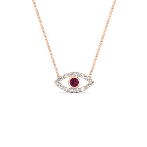 Evil-Eye-pink-sapphire-stacking-necklace-in-FDPD11077GSADRPI-NL-RG