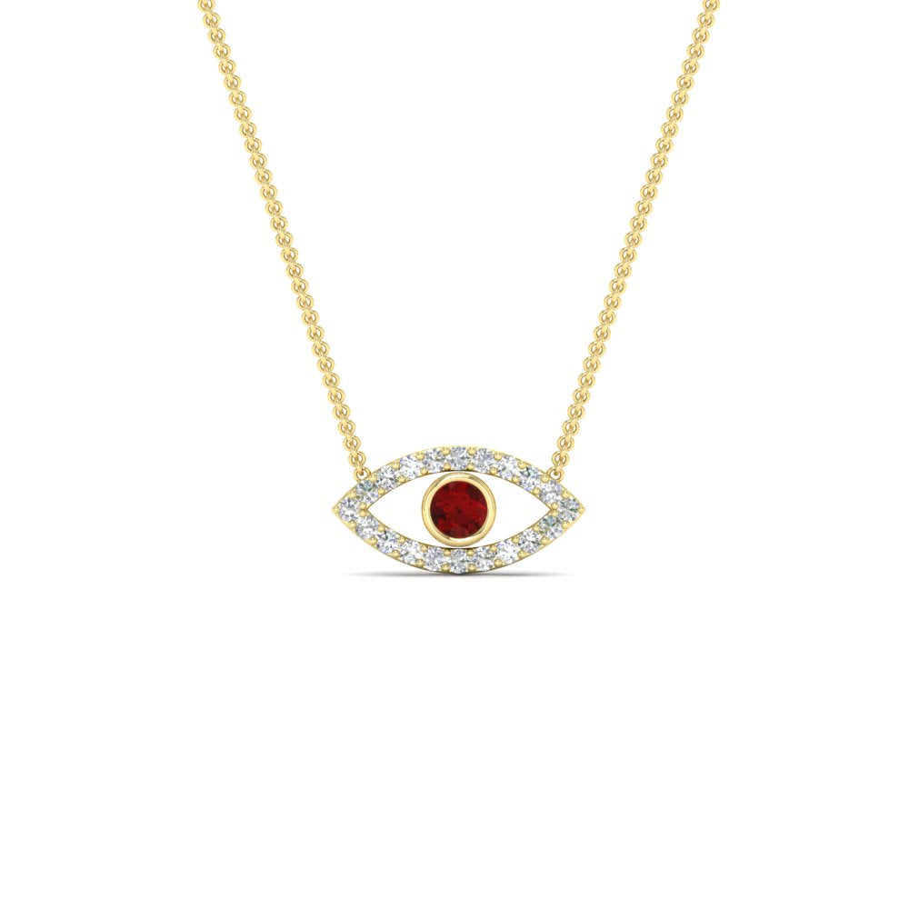 Evil-Eye-ruby-stacking-necklace-in-FDPD11077GRUDR-NL-YG