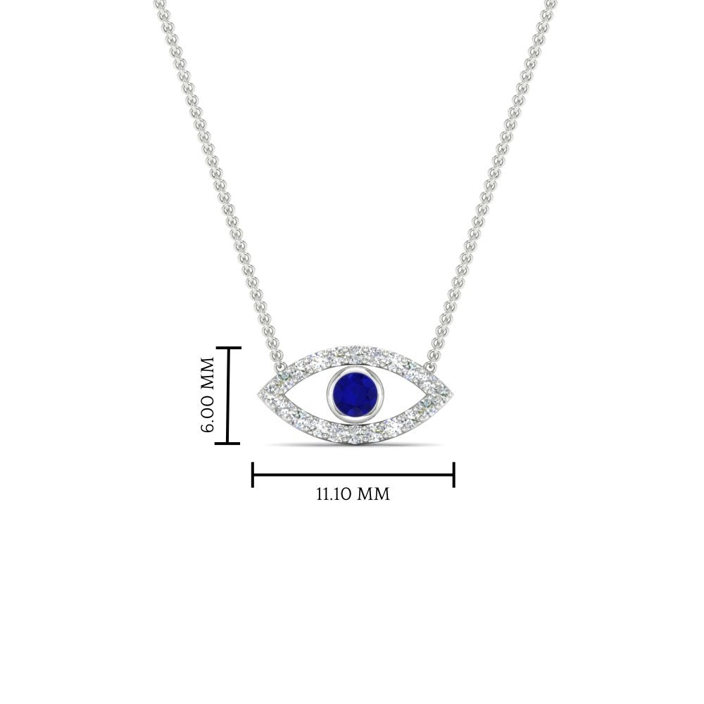 Evil-Eye-sapphire-stacking-necklace-in-FDPD11077GSABL-NL-WG