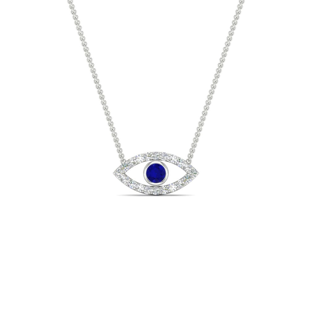 Evil-Eye-sapphire-stacking-necklace-in-FDPD11077GSABL-NL-WG