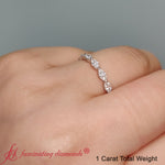 Load image into Gallery viewer, East West Marquise Cut Stacking Band
