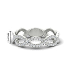 Load image into Gallery viewer, Infinity Diamond Twist Wedding Band
