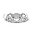 Thumbnail 8 - Infinity Diamond Twist Wedding Band