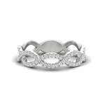 Load image into Gallery viewer, Infinity Diamond Twist Wedding Band
