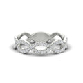 Thumbnail 7 - Infinity Diamond Twist Wedding Band