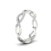 Load image into Gallery viewer, Infinity Diamond Twist Wedding Band
