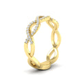Thumbnail 4 - Infinity Diamond Twist Wedding Band