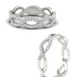 Load image into Gallery viewer, Infinity Diamond Twist Wedding Band
