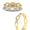 Load image into Gallery viewer, Infinity Diamond Twist Wedding Band