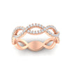 Load image into Gallery viewer, Infinity Diamond Twist Wedding Band