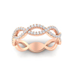 Load image into Gallery viewer, Infinity Diamond Twist Wedding Band
