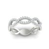 Load image into Gallery viewer, Infinity Diamond Twist Wedding Band