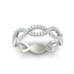 Load image into Gallery viewer, Infinity Diamond Twist Wedding Band
