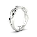 Thumbnail 93 - Infinity Twist Diamond Wedding Band